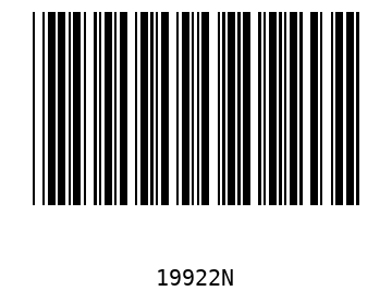 Bar code, type 39 19922