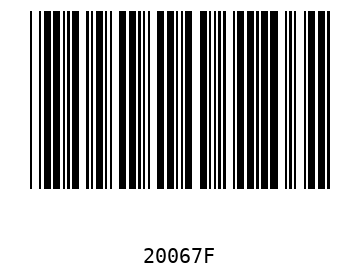 Bar code, type 39 20067