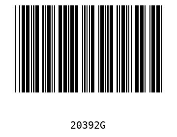 Bar code, type 39 20392