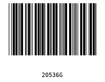 Bar code, type 39 20536