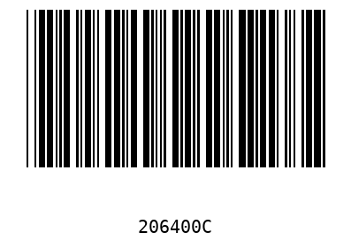 Bar code, type 39 206400