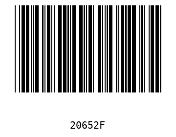 Bar code, type 39 20652