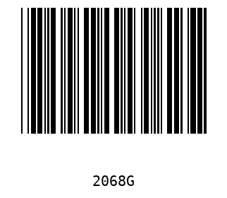 Bar code, type 39 2068