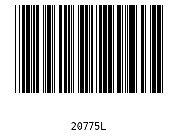 Bar code, type 39 20775