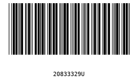 Bar code, type 39 20833329