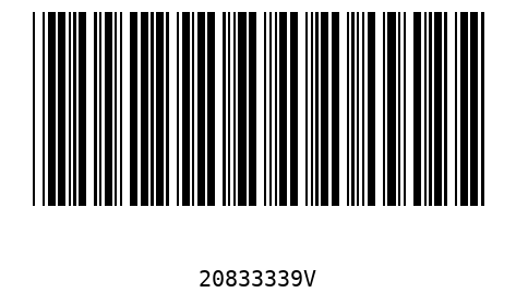 Bar code, type 39 20833339