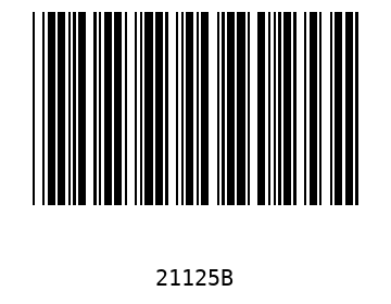 Bar code, type 39 21125