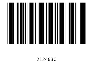 Bar code, type 39 212403