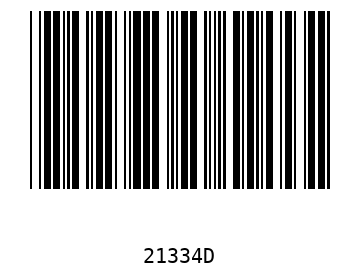 Bar code, type 39 21334