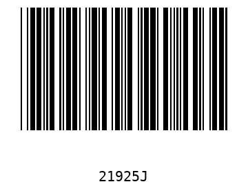 Bar code, type 39 21925