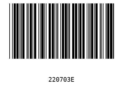 Bar code, type 39 220703