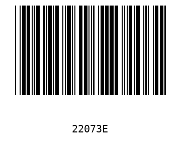 Bar code, type 39 22073