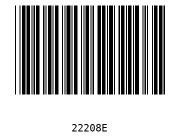 Bar code, type 39 22208