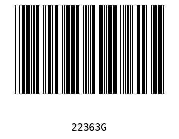 Bar code, type 39 22363