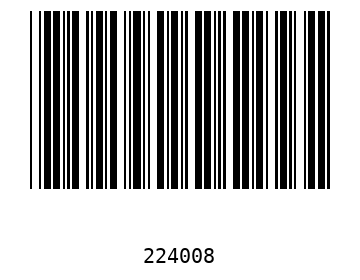 Bar code, type 39 22400