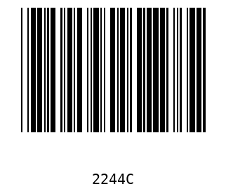 Bar code, type 39 2244