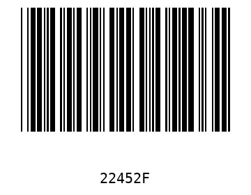 Bar code, type 39 22452