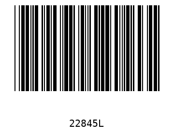 Bar code, type 39 22845