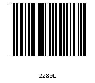 Bar code, type 39 2289
