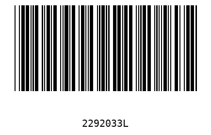 Bar code, type 39 2292033