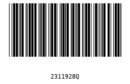 Bar code, type 39 2311928