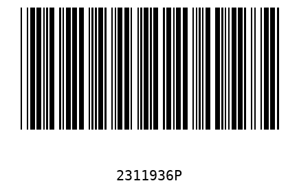 Bar code, type 39 2311936
