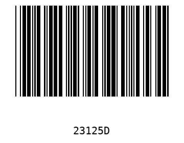 Bar code, type 39 23125