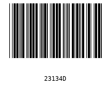 Bar code, type 39 23134