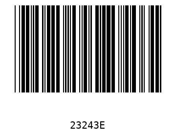 Bar code, type 39 23243