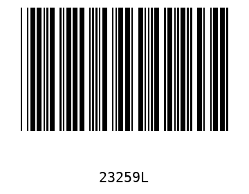 Bar code, type 39 23259