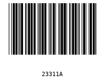Bar code, type 39 23311