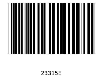 Bar code, type 39 23315