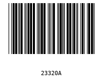 Bar code, type 39 23320