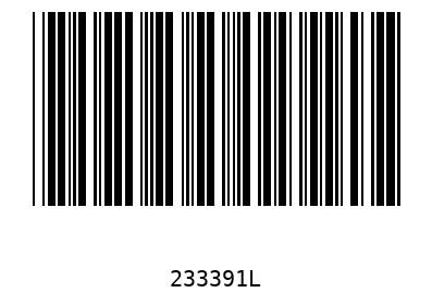 Bar code, type 39 233391