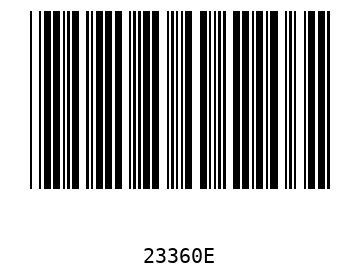 Bar code, type 39 23360