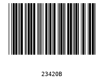 Bar code, type 39 23420