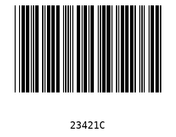 Bar code, type 39 23421