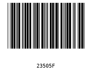 Bar code, type 39 23505
