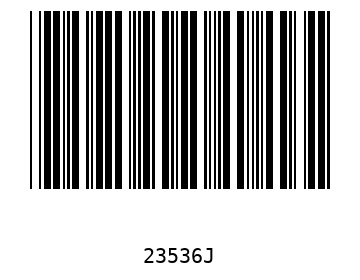 Bar code, type 39 23536