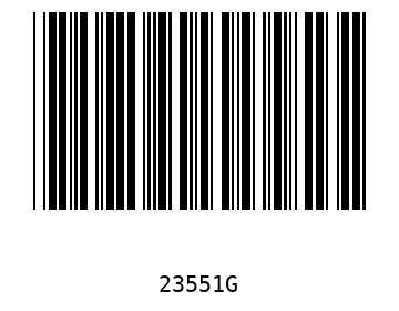 Bar code, type 39 23551
