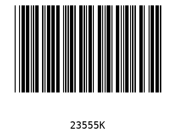 Bar code, type 39 23555