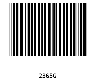 Bar code, type 39 2365