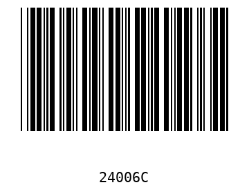Bar code, type 39 24006