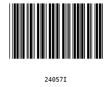 Bar code, type 39 24057
