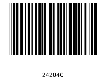 Bar code, type 39 24204
