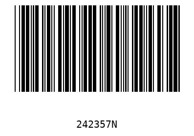 Bar code, type 39 242357