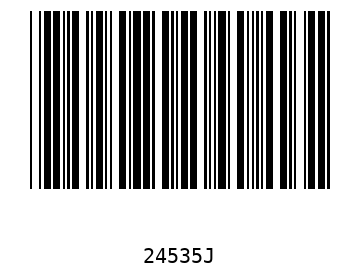 Bar code, type 39 24535