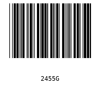 Bar code, type 39 2455
