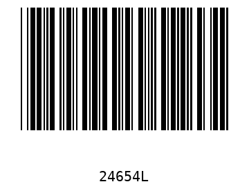 Bar code, type 39 24654