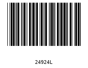Bar code, type 39 24924